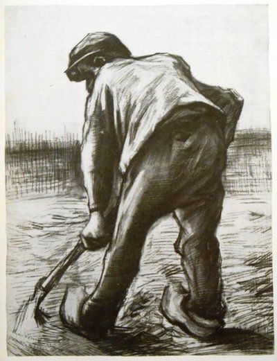 Digging Peasant, Seen from the Rear by Vincent van Gogh